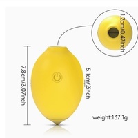 Zitronen-Vibrator mit Magnetbefestigung zum Lecken und Saugen Weiblicher G-Punkt-Massager Vibrierendes Sexspielzeug Masturbator Trendig