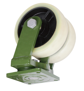 Gute Qualität Plate Caster Super Heavy Duty zweireihige Räder PU Caster 6 Tonnen 8 Zoll - Product Image 5