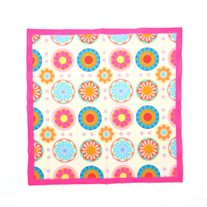 Venta al por mayor diseño personalizado cualquier patrón 100% bufanda cuadrada de algodón para las mujeres - Product Image 6
