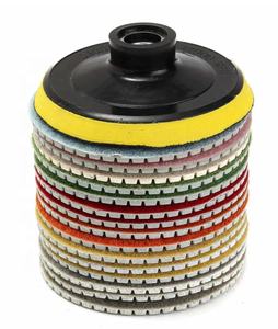 Set da 10 Pezzi con Asta da 4 Pollici (<span class=keywords><strong>100mm</strong></span>) Dischi Lucidanti Diamantati per Granito, Marmo, Quarzo, Uso a Umido - Product Image 6