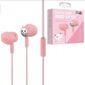 Original Super Bass cheap hand free gaming Macaron 3.5 mm wired universal earphone accessories for Smartphone
