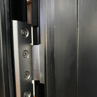 Fenêtre en aluminium insonorisée à double vitrage isolée Fenêtre en aluminium design à battant en verre