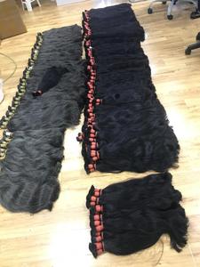 Cabelos 100% humano crudo vietnamita Remy Natural sedoso recto Virgen sin procesar máquina de extensión a granel doble trama 100 gramos - Product Image 4