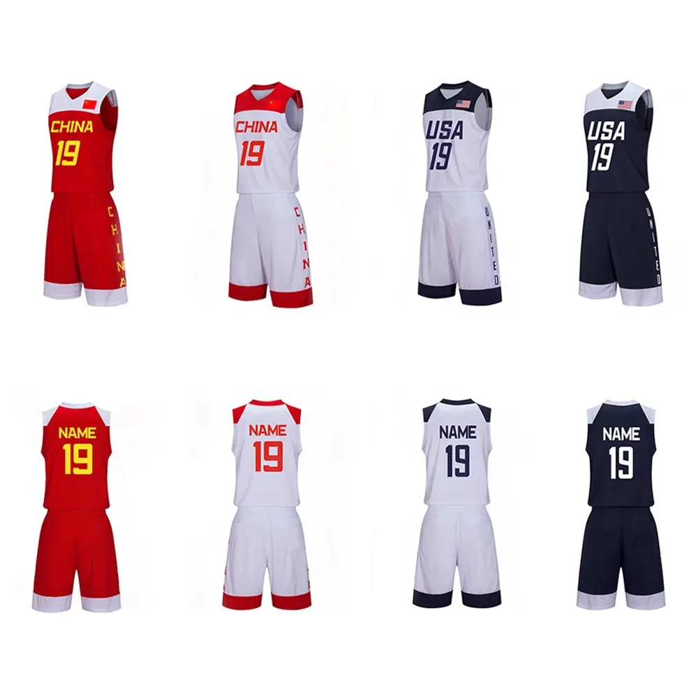 Wholesale Cheap Fashion Men Sports Basketball Uniforms Jersey Basketball Wear