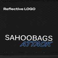 SAHOO – sac de cadre avant de vélo léger, portable et étanche, 2,3 l, en nylon durable, résistant aux chocs, Velcro, plusieurs compartiments, outil de réparation