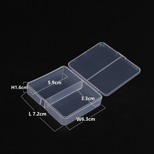 Contenitore per Componenti a 2 Scomparti, Organizzatore Trasparente in Plastica, Custodia per Piccoli Viti, Contenitore per Campioni, Classificatore di Utensili - Product Image 4