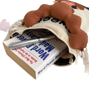 Nouveau <span class=keywords><strong>sac</strong></span> porte-bonheur mignon à deux poignées avec fermeture à cordon, design en fil tricoté, doublure en polyester, <span class=keywords><strong>sac</strong></span> à bandoulière polyvalent pour femmes - Product Image 5