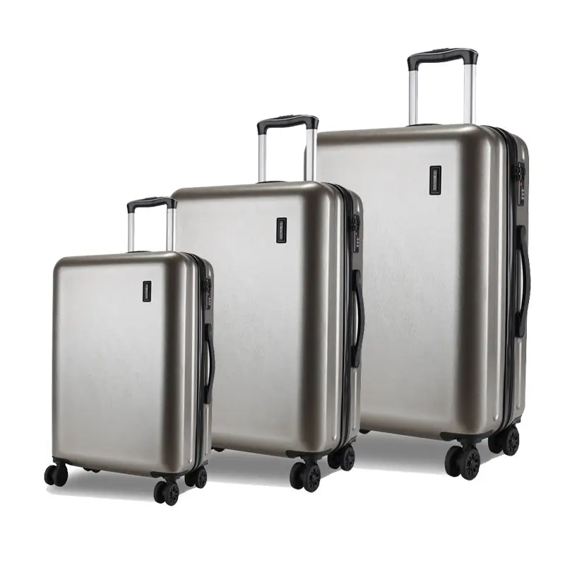 China Manufacturer High Quality 3 pcs in 1 luggage Hard Shell Luggage Draw Bar suitcase for wholesales