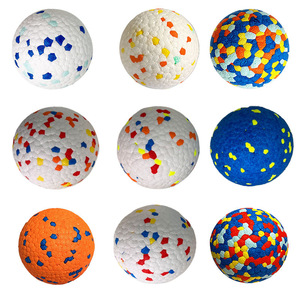 2.5 inç 3.5 inç Pet dayanıklı gıda sınıfı ETPU köpek Chew oyuncak top diş temizleme tenis interaktif oyuncak topu - Product Image 6