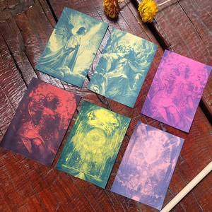 Nouveau Kit de Matériaux Artisanaux DIY pour Impression Solaire, Papier Cyanotype Couleur A6, pour Décoration Rétro, avec Film Religieux pour Impression Solaire - Product Image 3