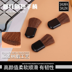 Shunfa Shuzhi - Brocha de maquillaje portátil para colorete, cerdas de lana de 1 cm, mango de plástico, herramienta de maquillaje facial para difuminar y aplicar - Product Image 5
