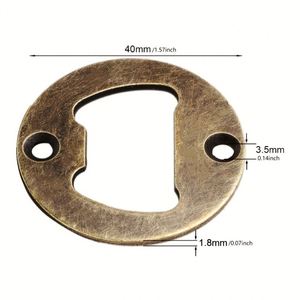 <b>DIY</b> Round Metal Iron Bottle Opener Parts Fittings Inserts <b>Kit</b> with Screws for Bottle Opener - Product Image 3