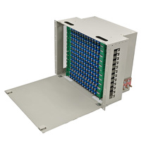 Marco de Distribución Óptica (ODF) de Grado Telecomunicaciones, 144 Núcleos, Adaptador FC, Montaje en Rack de 19 Pulgadas, para Redes FTTH y FTTx