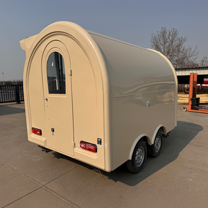 Chariot de vente ambulant en fibre de verre le plus populaire, remorque mobile pour restauration rapide avec roues, camion de vente de bonbons et café à vendre - Product Image 5