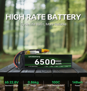 Precio de Fábrica: Batería de Estado Sólido 35C 60C 6500mAh 8000mAh 6S 8S 22.8V 12S para Drones de Carreras y Modelos de Robots 8000mAh-8S - Product Image 5