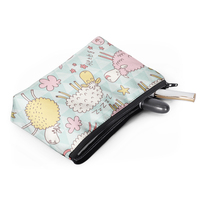 Sac de maquillage anime personnalisé, sac cosmétique durable, pochette de toilette imprimée avec des personnages de dessins animés, organiseur de voyage, fabrication OEM