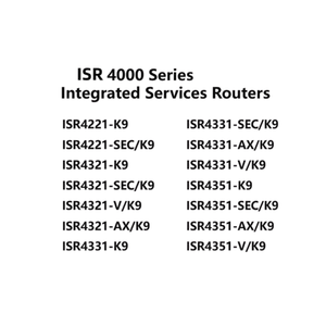 เราเตอร์อินเทอร์เน็ต ISR4331/K9 ISR4000 3 ช่องออนบอร์ด 2 ช่อง NIM 1 ช่อง ISC 1 ช่อง SM เราเตอร์สำหรับองค์กร ISR4331/K9 - Product Image 3