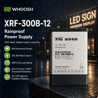 300W 12V 24V Yağmur Geçirmez Anahtarlamalı Güç Kaynağı LED Şerit Işığı için AC'den DC'ye LED Sürücü Dış Mekan Trafosu Yüksek Stabilite