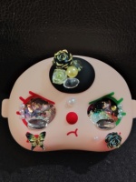 Coque de visage BB3 100% 80% pour collectionneurs de jouets, accessoires pour poupées anime DIY faits à la main, yeux à paillettes, style Noël, yeux 100% aléatoires