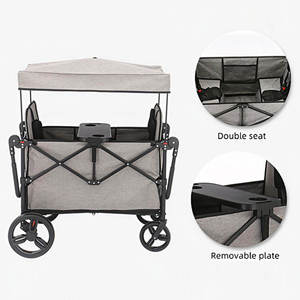 Oferta Especial: Carrito Plegable Resistente con Toldo, Carrito para Niños de Alta Resistencia para Salidas Familiares y Senderismo con Tela Oxford 900D - Product Image 5