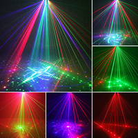 Projecteur de scène à 21 lentilles DMX pour DJ, lumières de fête activées par le son, laser DJ pour discothèque, bar, éclairage de fête de Noël