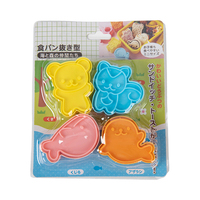Kinder 4pcs Aus stecher Set Eichhörnchen Siegel Bär Walform Sandwich Herstellung Form Küche Familie Backwerk zeuge