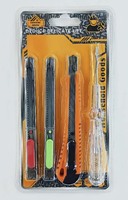 Ensemble d'outils à main K51844 4 pièces, couteau électrique, emballage blister OEM, série 1 dollar, outils de quincaillerie pour usage quotidien, article à 1 dollar