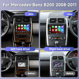 Lecteur DVD de voiture pour Mercedes-Benz B200 2008-2011 9'' <span class=keywords><strong>4</strong></span>+64G <span class=keywords><strong>Autoradio</strong></span> pour voiture sans fil CarPlay/Android Auto Clavier piano GPS WIFI - Product Image 5