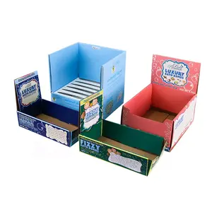 Упаковочная коробка для полки, бумажная коробка для демонстрации, картонная коробка из гофрированного картона, выдвижная упаковочная коробка для демонстрации