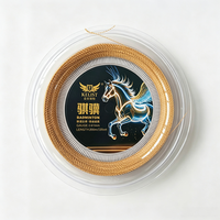 Cordage de badminton universel en nylon à filament torsadé en spirale 0,61 mm, super élastique, son clair, pour compétition professionnelle