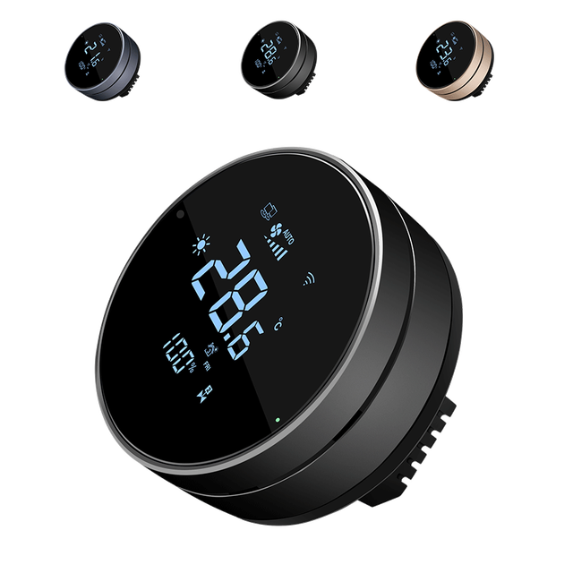 Comfurter 24v Temperature and Humidity Digital Controller air Conditioning Valve Tuya Hvac Modbus Wifi Smart Thermostat for Home