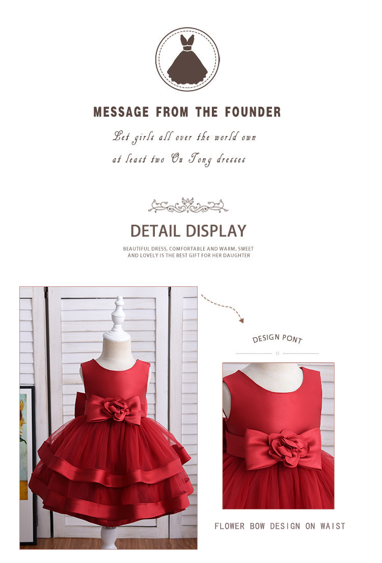 Teenage New Stylish Evening Green Girls Ball Gown Party Dress For 3-5 Year Old Girl Party Dresses