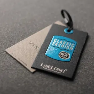 Custom gedrukt kartonnen hangtags voor kleding eigen logo