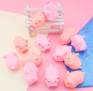 Juguete de cerdo Kawaii para apretar, lindos juguetes blandos de mascotas para niños, antiestrés, sonoro, de goma suave, mini juguetes de cerdo para aliviar el estrés. - Product Image 2