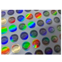 Autocollant circulaire holographique style Mirco à faible MOQ pour commandes économiques