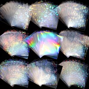 Protège-cartes holographiques arc-<span class=keywords><strong>en</strong></span>-ciel JIN OU Premium 66x91mm, <span class=keywords><strong>film</strong></span> laser transparent pour cartes PKM et cartes de sport - Product Image 4