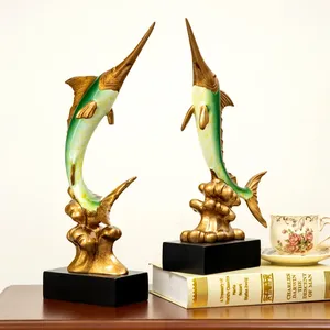 Escultura Decorativa de Pez Espada en Resina 3D, Pieza Decorativa Personalizada para Mesa, Venta al Por Mayor - Product Image 5