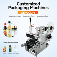 Étiqueteuse semi-automatique pour bouteilles rondes, idéale pour les pots de condiments, les bouteilles de boissons et les flacons de réactifs chimiques – Direct Usine