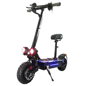 Entrepôt de l'ue, des états-unis et du royaume-uni, livraison directe rapide, 5600w, double moteur 2800W, scooter électrique puissant 60V, 27ah, trottinette pour adultes