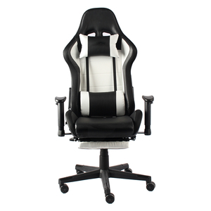 Youge-<span class=keywords><strong>Silla</strong></span> giratoria para juegos de ordenador, asiento de cuero blanco, reclinable - Product Image 2