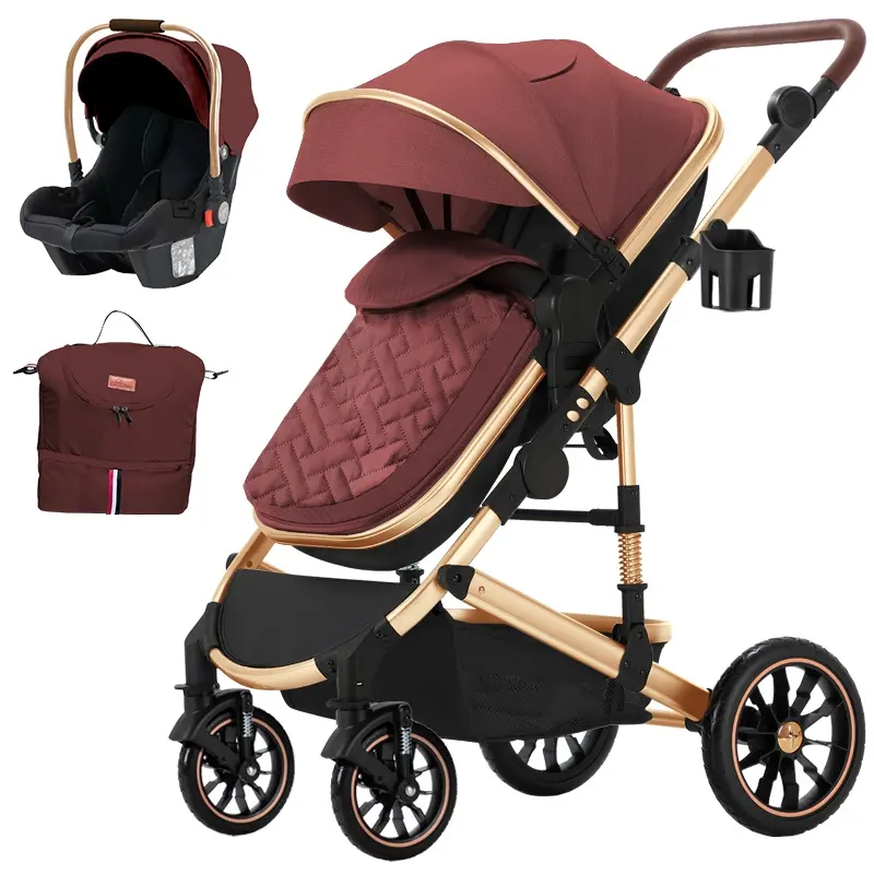 adjustable 4 in one golden baby stroller sale baby stroller with car seat and base