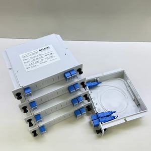Répartiteur optique à insertion de fibre, 1 entrée 2 sorties, boîtier de répartition PLC avec connecteur de fibre SC/UPC, fourni par l'usine - Product Image 1