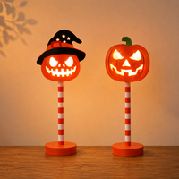 Lampada LED per Atmosfera Spettrale, Forma di Fantasma, Zucca e Pipistrello, Decorazione per Camera da Letto, Soggiorno e Festività