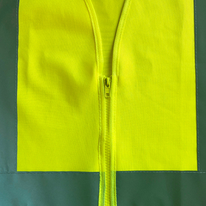 CITICITY <b>Security</b> Vest Breathable Reflective Safety Vest Ansi Class 2 Polyester Construction Colete Refletivo Com Zipper - Product Image 3