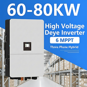 Onduleur hybride triphasé haute tension Deye 60 kW 70 kW 75 kW 80 kW avec 6 MPPT, onduleurs solaires à onde sinusoïdale pure - Product Image 1