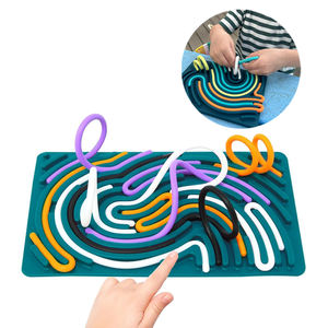 Sensory Activity Board Silicone <b>Fidget</b> <b>Toy</b> for Calming Stress Anxiety Kids <b>Adults</b> Silicone Torsion Plate <b>Toy</b> Reliever Gift - Product Image 1