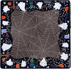 Tapis de Mahjong Carré Moderne Pliable en Néoprène Thème Halloween - Antidérapant, Réducteur de Bruit, Durable pour le Mahjong Américain et les Jeux de Poker - Product Image 1