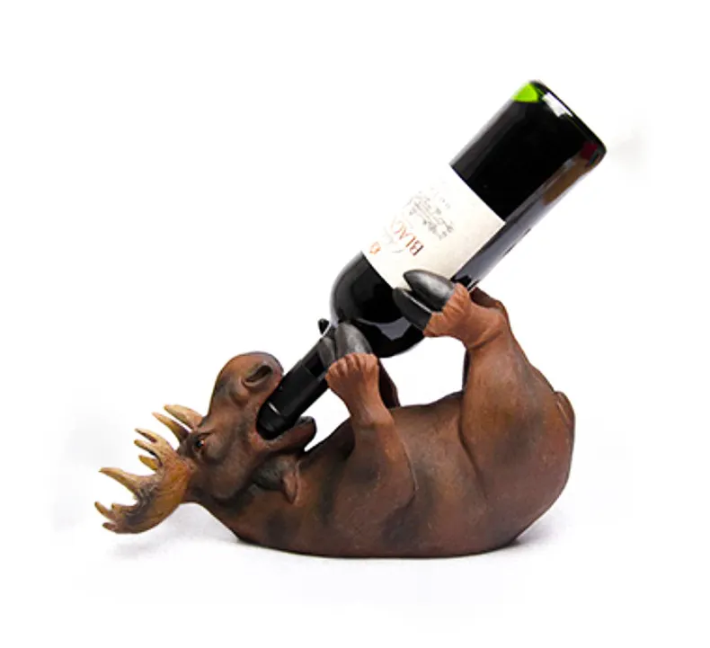 Polyresin Buck Deer Design Bottle Holder Wine Rack