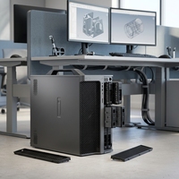 Station de travail tour Precision 7960 Intel Xeon W DDR5 ECC pour ordinateur RTX, port de mémoire USB pour Linux/Windows 10, IA, CAO, 3D