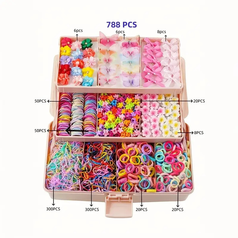 Ensemble de 788 pièces, emballé en sachet individuel.